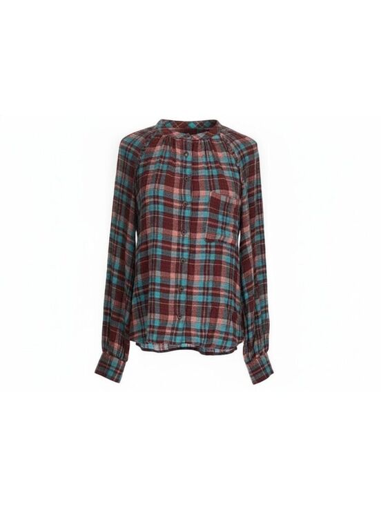 Pilcro Tops - Pilcro Anthropologie Plaid Button Down Long Sleeve Blouse Size XS